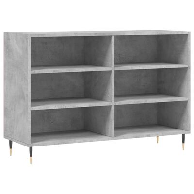 vidaXL Buffet gris béton 103,5x35x70 cm bois d'ingénierie