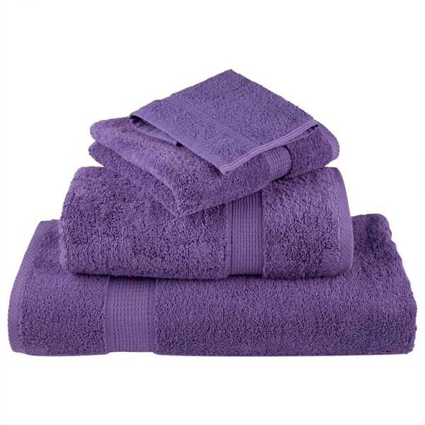 vidaXL Serviette Invit&eacute; SOLUND Pourpre Coton