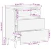 vidaXL Tables de chevet 50 x 33 x 62 cm Bois de mangue massif
