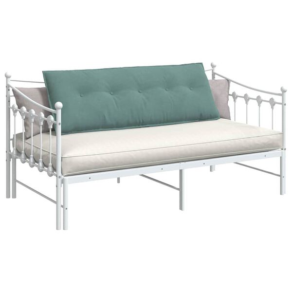 vidaXL Coussin de Dos Vert Mer 140 x 50 cm Tissu en velours c&ocirc;tel&eacute;