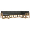 vidaXL Ensemble de canap&eacute;s d'ext&eacute;rieur 8 pcs Blanc et anthracite