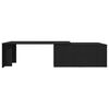 vidaXL Table basse Ch&ecirc;ne noir 150 x 50 x 35 cm Bois d'ing&eacute;nierie