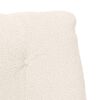 vidaXL fauteuil Cr&egrave;me 69 x 74 x 93 cm Tissu Sherpa