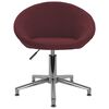vidaXL Chaise pivotante de bureau Violet Tissu