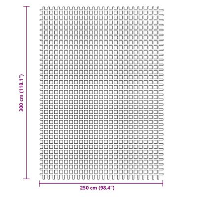 vidaXL Tapis de sol de camping anthracite 3x2,5 m