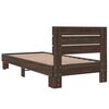 vidaXL Cadre de lit sans matelas ch&ecirc;ne marron 100x200 cm
