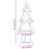 vidaXL Sapin de No&euml;l avec support Marron 180 cm Bois de teck solide