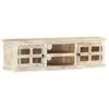 vidaXL Meuble TV 130x30x36 cm Bois massif de manguier