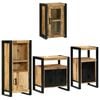 vidaXL Ensemble de mobilier de salle de bain 4 pc Marron