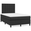 vidaXL Sommier &agrave; lattes de lit avec matelas noir 120x190 cm similicuir