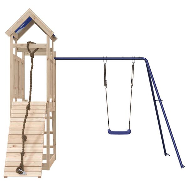 vidaXL Aire de jeux d'ext&eacute;rieur bois de pin massif