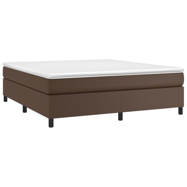 vidaXL Cadre de lit marron 180x200 cm similicuir