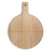 Livoo Ensemble de coupe de pizza 30 cm Bois