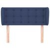 vidaXL T&ecirc;te de lit avec oreilles Bleu 83x23x78/88 cm Tissu