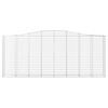 vidaXL Paniers &agrave; gabions arqu&eacute;s 9 pcs 400x50x160/180 cm fer galvanis&eacute;