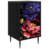 vidaXL Table de chevet KIEL Ch&ecirc;ne noir 36 x 33 x 61 cm