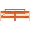 vidaXL Cadre de lit sans matelas cire marron 180x200cm bois pin massif