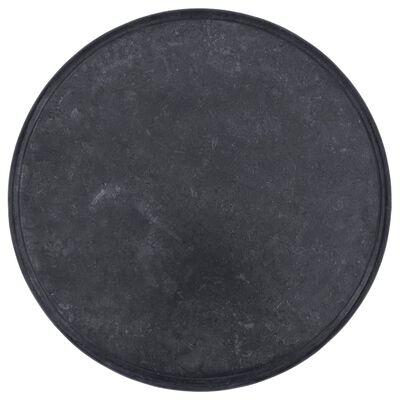 vidaXL Dessus de table Noir Ø60x2,5 cm Marbre