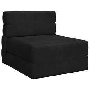 vidaXL Canap&eacute;-lit pliable Noir 70 x 72 x 60 cm Tissu