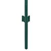 vidaXL Cl&ocirc;ture en grillage m&eacute;tallique avec poteaux Acier 25x2 m Vert