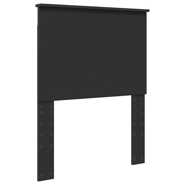 vidaXL T&ecirc;te de lit avec t&ecirc;te de lit Ch&ecirc;ne noir 75 cm Bois d'ing&eacute;nierie