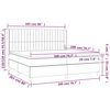 vidaXL Sommier &agrave; lattes de lit avec matelas Marron fonc&eacute; 200x200 cm