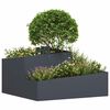 vidaXL Cache-pot de jardin Anthracite 80 x 80 x 50 cm