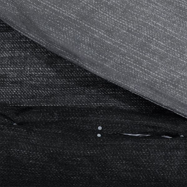 vidaXL Ensemble de housse de couette gris fonc&eacute; 200x200 cm Coton