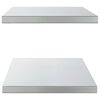 vidaXL &Eacute;tag&egrave;res murales 2 pcs 100x40x3 cm argent&eacute; acier inoxydable