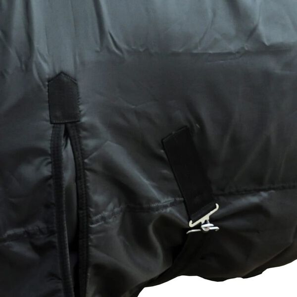 Toison double couches avec sursangles 105 cm Noir