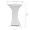 vidaXL Housses élastiques de table Ø 60 cm Blanc 2 pcs