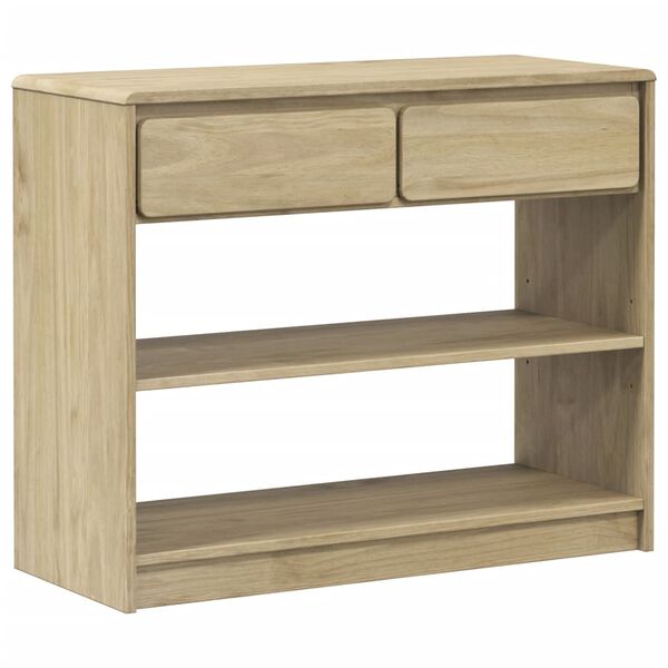 vidaXL Table console SAUDA chêne 89,5x36,5x73 cm bois de pin massif