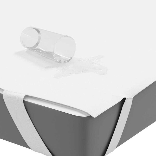 vidaXL Protège-matelas blanc 200x200 cm imperméable