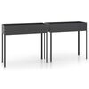 vidaXL Jardini&egrave;res 2 pcs Anthracite Acier galvanis&eacute;