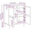 vidaXL Buffet Bois ancien 60 x 35 x 70 cm