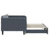 vidaXL Lit de jour avec gigogne sans matelas gris fonc&eacute; 100x200 cm