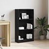 vidaXL Biblioth&egrave;que en ch&ecirc;ne noir 60 x 24 x 109 cm bois d'ing&eacute;nierie