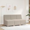 vidaXL Canap&eacute; modulaire sans accoudoirs Gris clair 55 cm Tissu imitation laine boucl&eacute;e