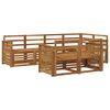 vidaXL Ensemble de canap&eacute;s d'ext&eacute;rieur 7 pc Naturel