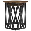 vidaXL Table basse 2 pcs Ch&ecirc;ne fum&eacute; Bois d'ing&eacute;nierie et acier