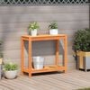 vidaXL Table de rempotage avec &eacute;tag&egrave;re cire marron bois massif de pin