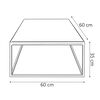 Rousseau Table basse Madeira Bois de Mangolia Marron