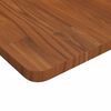 vidaXL Dessus de table carré Marron foncé40x40x2,5cm Bois chêne traité