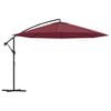 vidaXL Parasol de jardin en porte-&agrave;-faux et poteau en aluminium
