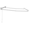 vidaXL Cadre de store r&eacute;tractable manuel Blanc 3 x 2 m Aluminium