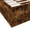 vidaXL Cadre de lit sans matelas ch&ecirc;ne fum&eacute; 90x190 cm