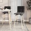 vidaXL Tabourets de bar lot de 2 noir tissu