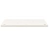 vidaXL Dessus de bureau blanc 80x40x2,5 cm bois massif de pin
