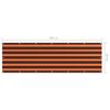 vidaXL &Eacute;cran de balcon Orange et marron 90x300 cm Tissu Oxford