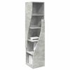 vidaXL Meuble d'angle Gris b&eacute;ton 32x32x140cm Bois d'ing&eacute;nierie
